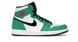Jordan 1 Lucky Green Replica shoe. 1:1 highest quality reps. Buy high quality Fakes. High Quality Fake Shoes Website. Jordan 1s reps.