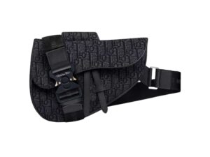 Dior Saddle Rep Bag Oblique Jacquard Black