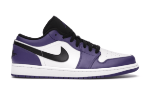 Jordan 1 Low Court Purple White Replica shoe. 1:1 highest quality reps. Buy high quality Fakes. High Quality Fake Shoes Website. Jordan 1s reps.