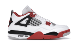Jordan 4 Fire Red Replica shoe. 1:1 highest quality reps. Buy high quality Fakes. High Quality Fake Shoes Website. Jordan 4s reps.
