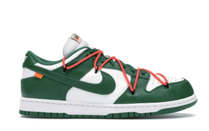 Dunk Off-White Pine Green Replica shoe. 1:1 highest quality reps. Buy high quality Fakes. High Quality Fake Shoes Website. Dunk reps.