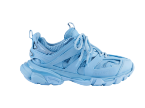 Balenciaga Track Light Blue Replica shoe. 1:1 highest quality reps. Buy high quality Fakes. High Quality Fake Shoes Website. Balenciaga reps.