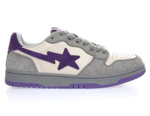Bapesta Purple Grey Rep Shoe