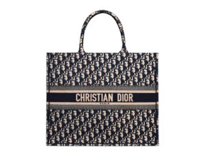 Dior Book Tote Rep Bag Large Blue
