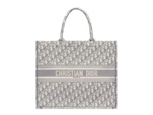 Dior Book Tote Rep Bag Large Grey