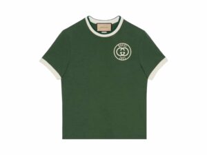 Gucci Cotton Jersey Rep T-Shirt Green