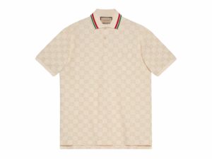 Gucci Rep Polo Shirt Beige