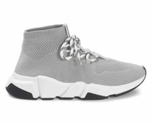 Balenciaga Speed Laced Grey Replica shoe. 1:1 highest quality reps. Buy high quality Fakes. High Quality Fake Shoes Website. Balenciaga reps.