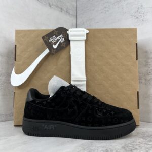 Air Force x Louis Vuitton Full Black Replica shoe. 1:1 highest quality reps. Buy high quality Fakes. High Quality Fake Shoes Website. Air Force Reps.