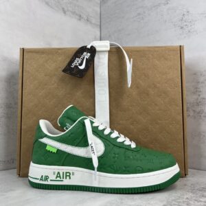 Air Force x Louis Vuitton Green White Replica shoe. 1:1 highest quality reps. Buy high quality Fakes. High Quality Fake Shoes Website. Air Force Rep Shoes.