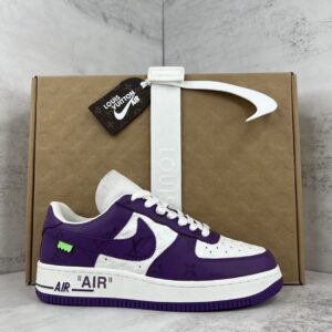 Air Force x Louis Vuitton Purple White Replica shoe. 1:1 highest quality reps. Buy high quality Fakes. High Quality Fake Shoes Website. Air Force Rep Shoes.