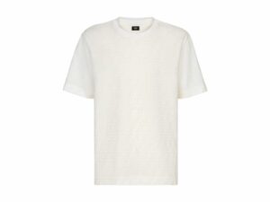 Fendi Pique Rep T-Shirt White