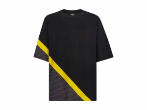 Fendi Jersey Rep T-Shirt Black