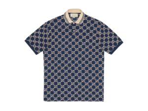 Gucci Rep Polo Shirt Blue