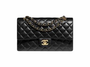Chanel Classic Rep Bag Black Gold