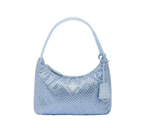 Prada Mini Re-Edition Blue Kristall Rep Bag