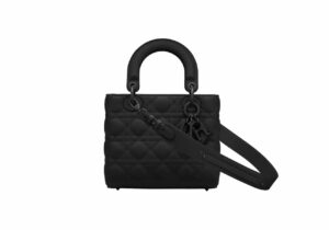 Lady Dior Small Rep Bag Matte Black