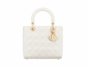 Lady Dior Middle Rep Bag White
