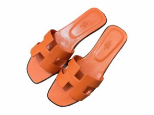 Hermes Rep Slippers Orange