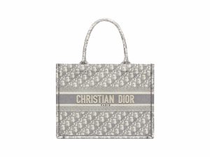 Dior Book Tote Rep Bag Medium Grey