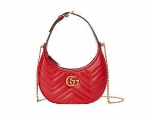 Gucci Half Moon Rep Bag Red
