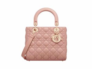 Lady Dior Middle Rep Bag Rose