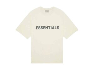 Essentials Boxy Rep T-Shirt Cream