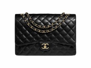 Chanel Grande Classic Rep Bag Black Gold